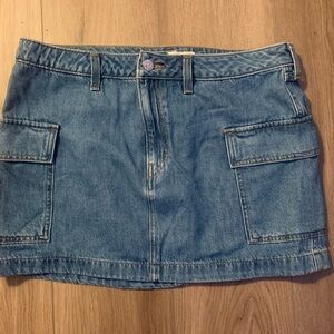 Levi's Blue Denim cargo Mini Skirt